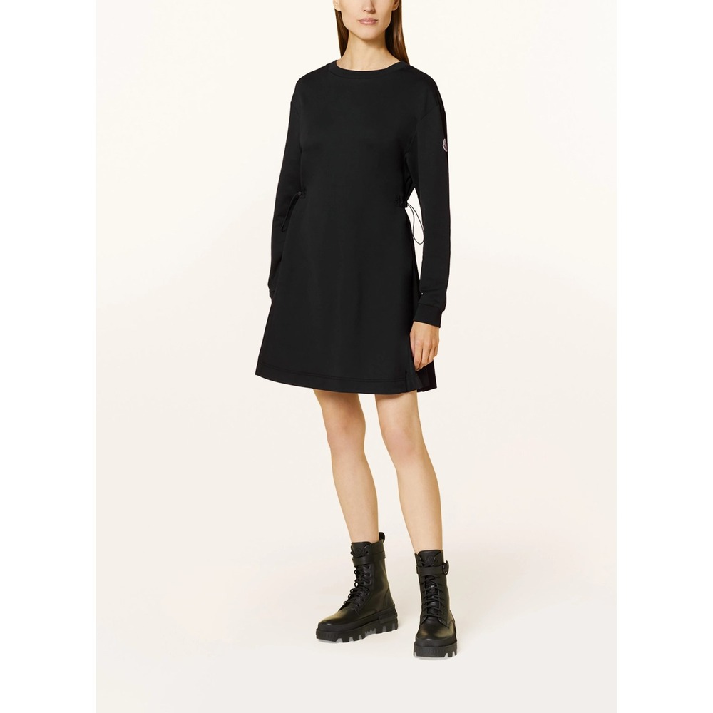 Moncler Mixed Media Drawcord Mini Dress Size XL‎